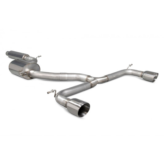 3&quot; Scorpion Non Resonated Cat Back Exhaust system Polished Tips