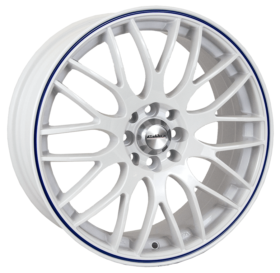 Calibre - Motion 6.5x15 (White/blue Pinstripe)