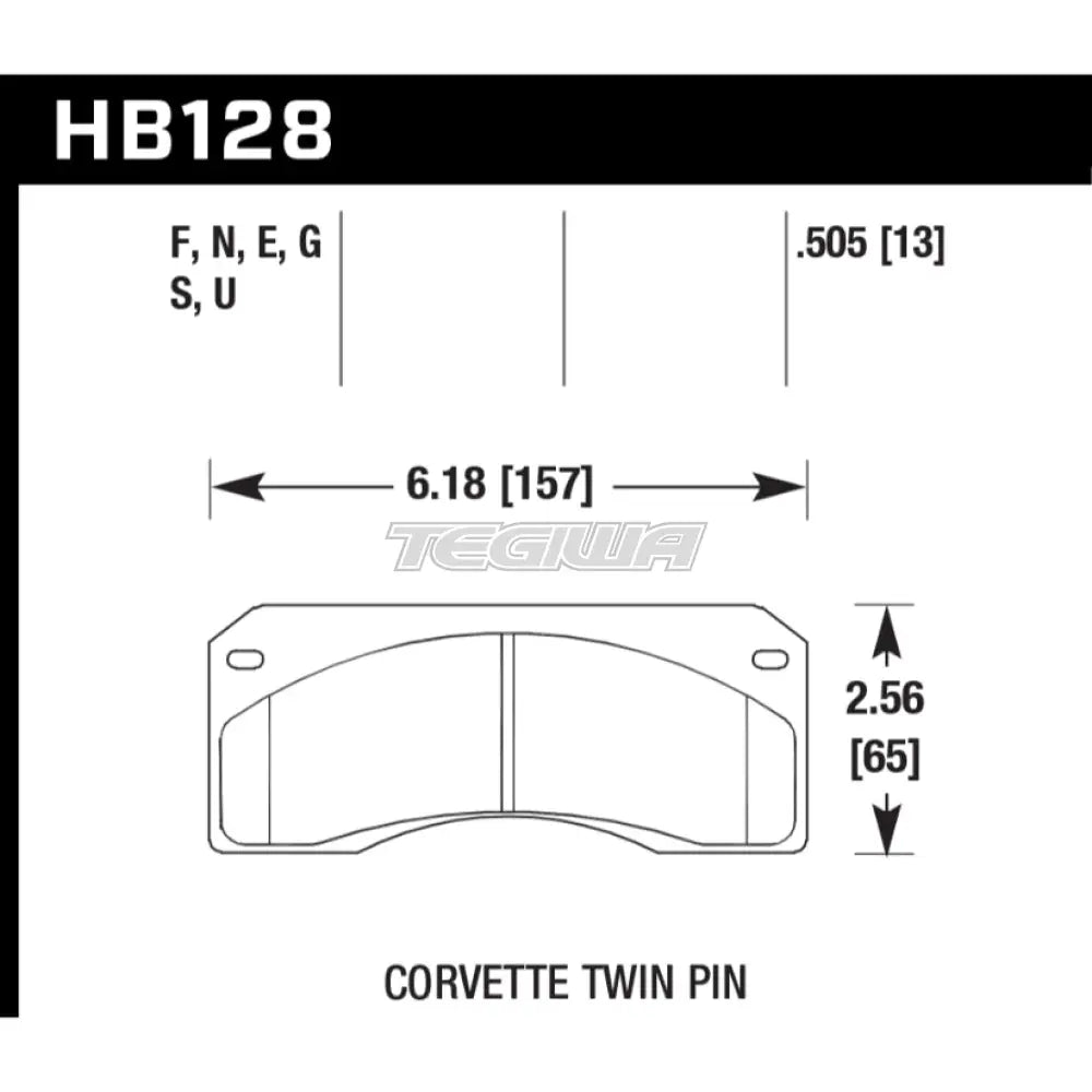 HAWK Performance Blue 9012 Motorsports Brake Pads  - HB128E.505