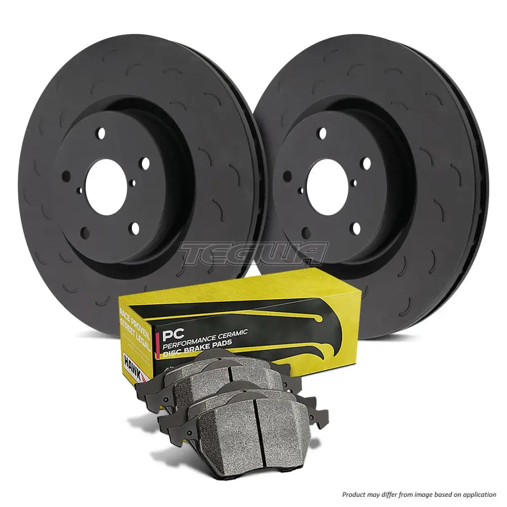 HAWK Performance Brake Kit - PC Pads With Talon Slotted Discs Front - HKS4330.302Z