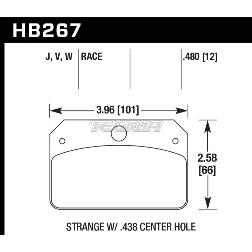 HAWK Performance DR-97 Motorsports Brake Pads  - HB267J.480