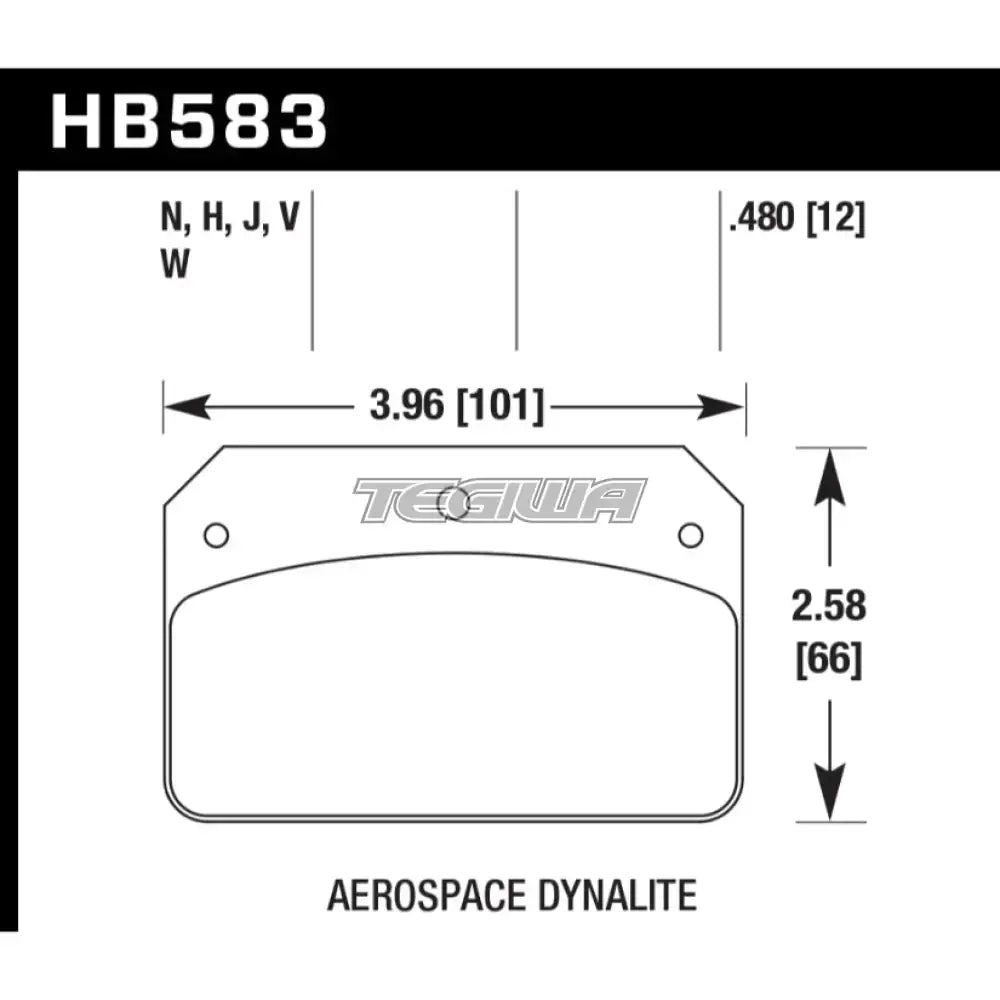 HAWK Performance DR-97 Motorsports Brake Pads Strange S-Series Caliper Caliper