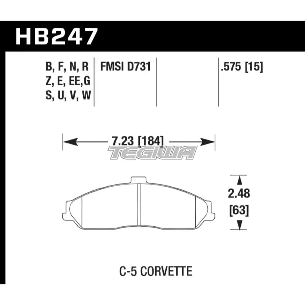 HAWK Performance DTC-30 Motorsports Brake Pads Baer GT Caliper