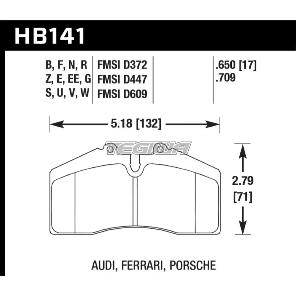 HAWK Performance DTC-30 Motorsports Brake Pads Brembo S4 Caliper