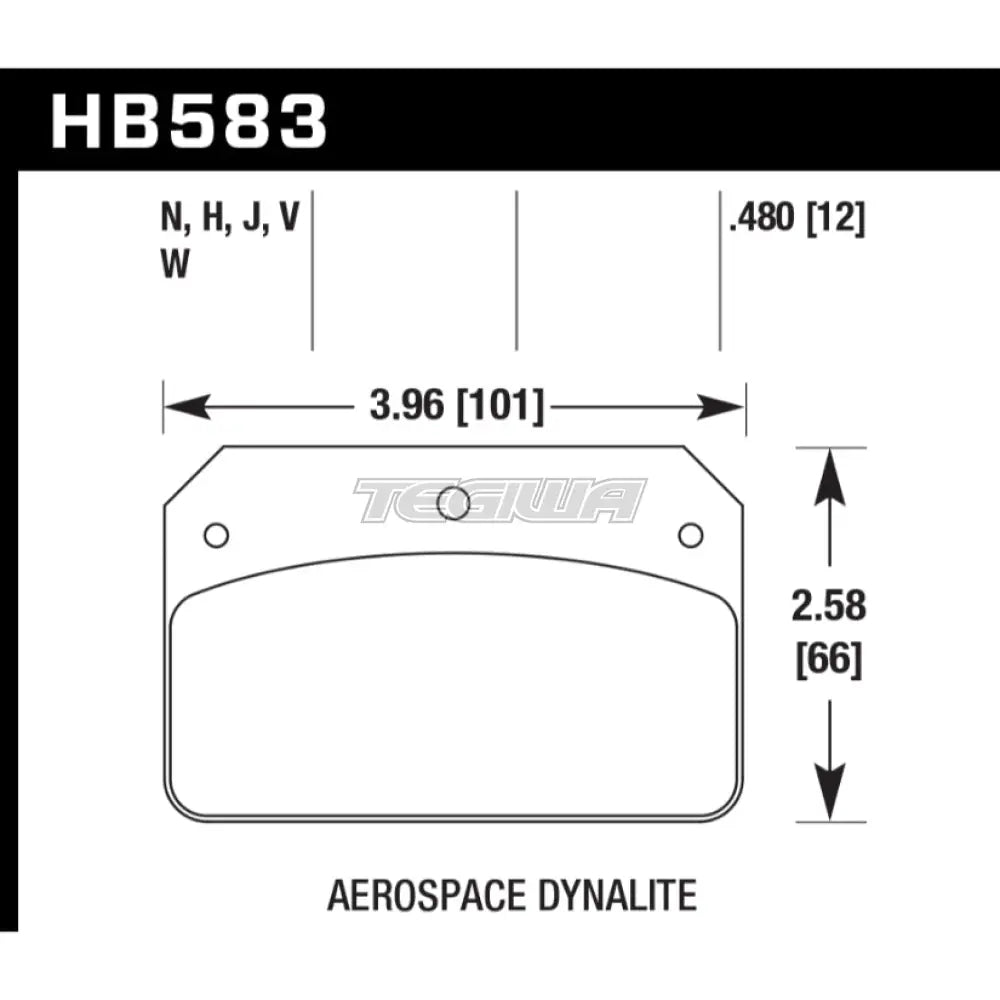 HAWK Performance DTC-30 Motorsports Brake Pads  - HB583W.480