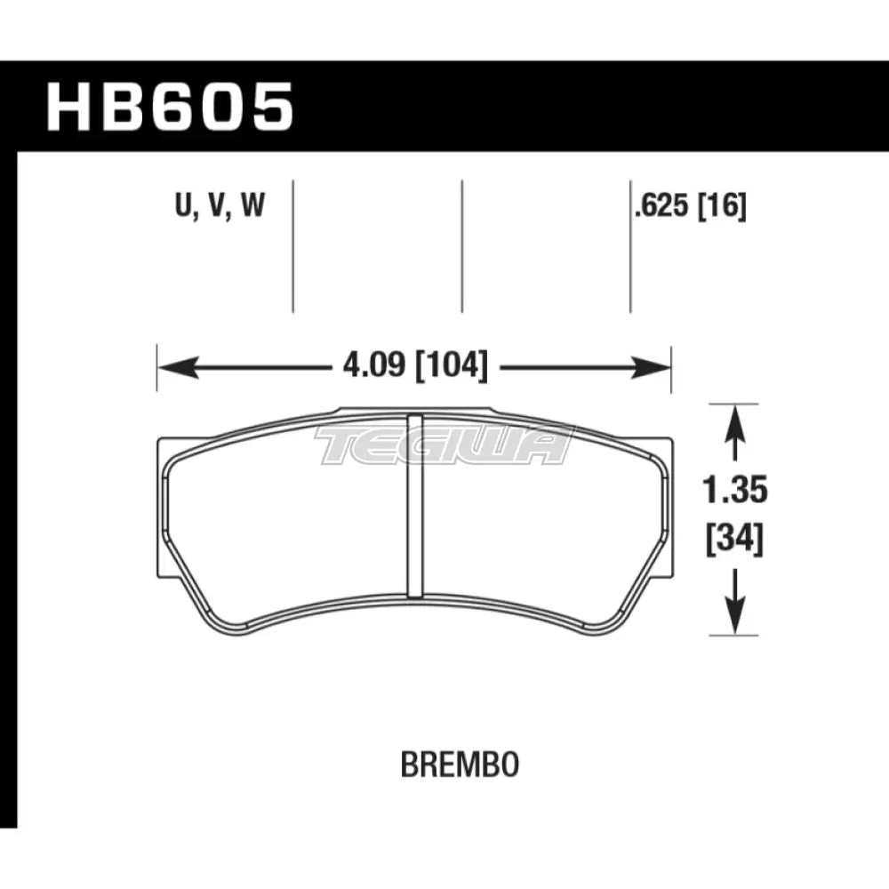 HAWK Performance DTC-30 Motorsports Brake Pads  - HB605W.625