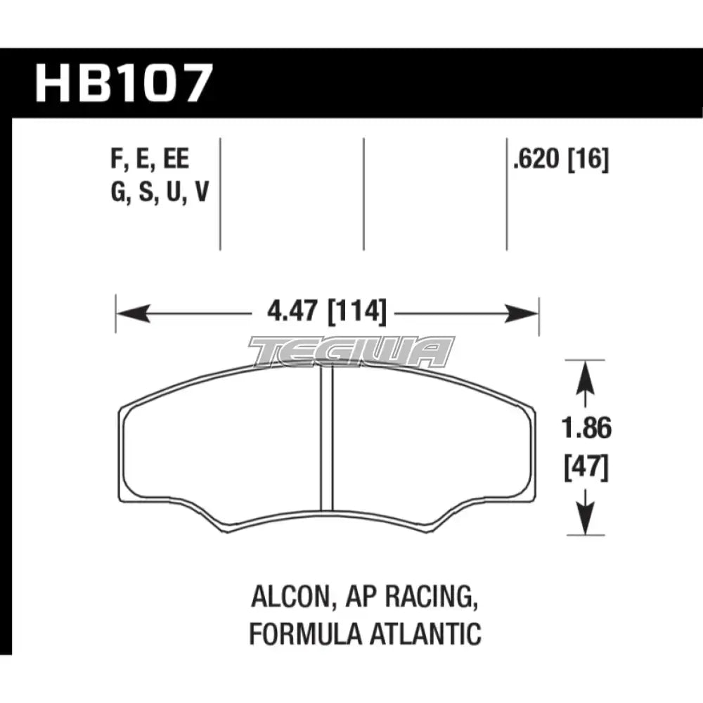 HAWK Performance DTC-60 Motorsports Brake Pads AP Racing CP5144 Caliper