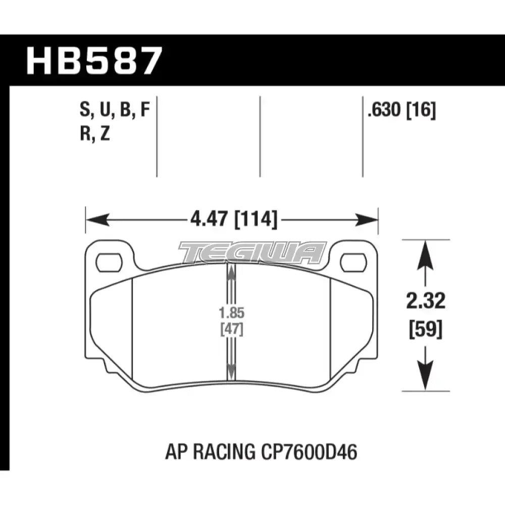 HAWK Performance DTC-70 Motorsports Brake Pads AP Racing CP7606 Caliper