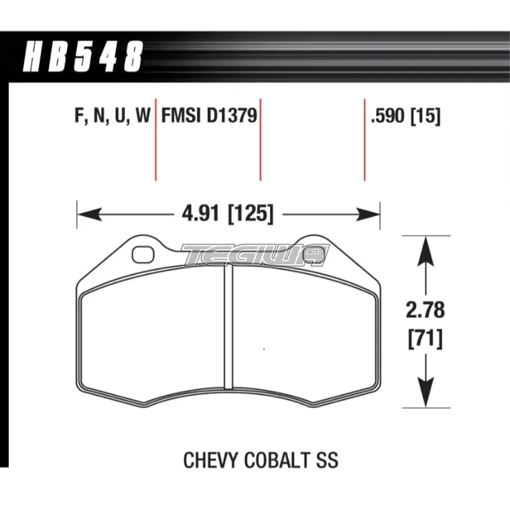 HAWK Performance ER-1 Motorsports Brake Pads Renault Clio Caliper