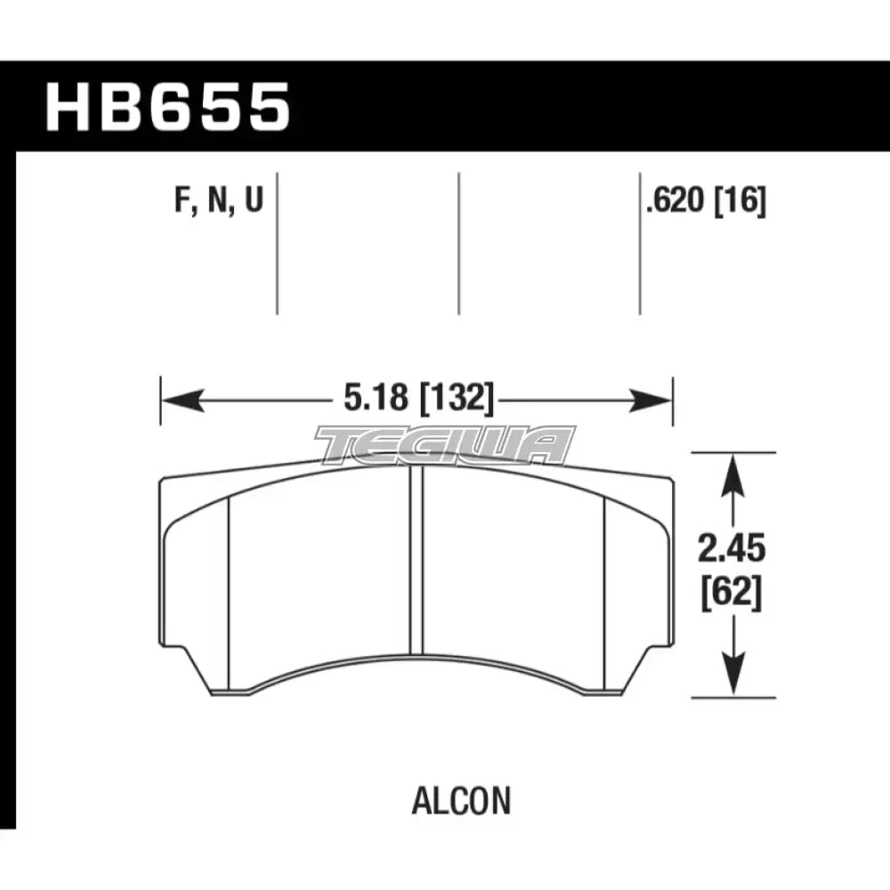HAWK Performance HPS 5.0 Motorsports Brake Pads Alcon Mono 4 Caliper
