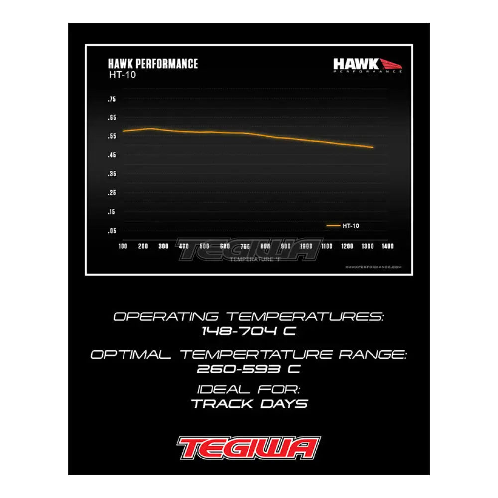 HAWK Performance HT-10 Motorsports Brake Pads Rear - HB170S.650