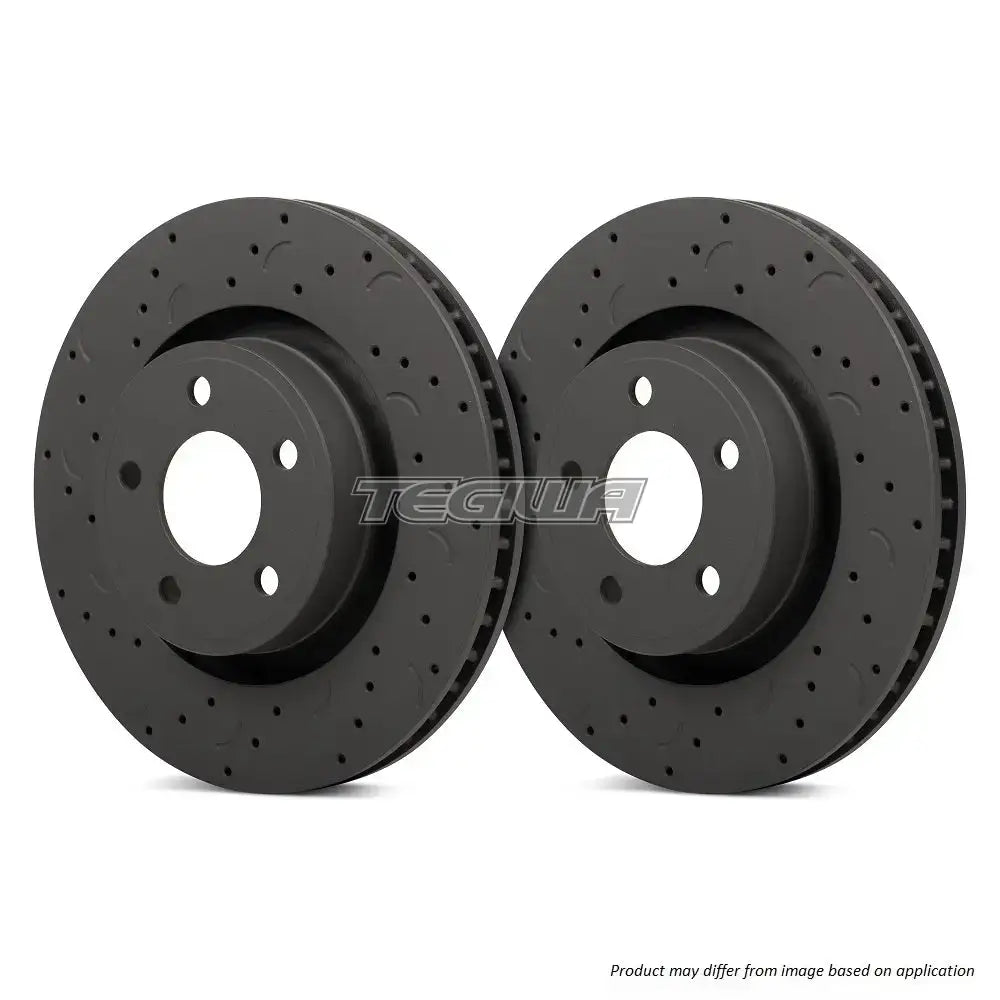 HAWK Performance Talon Slotted & Drilled Brake Discs Rear Honda Civic VTi EG9 EK4 91-01